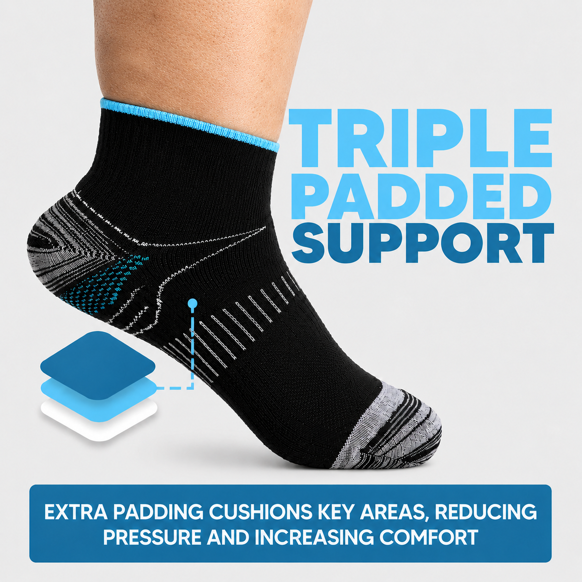Ankle Compression Socks for Swelling & Aching Feet