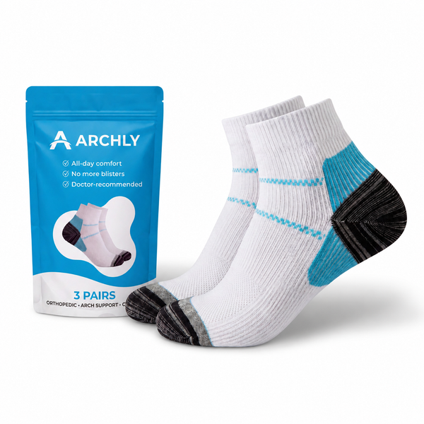 3 Pairs of Archly Ankle Compression Socks
